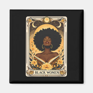 Imán Mujeres Negras Afro Cabello Mes de la Historia Neg