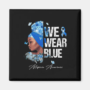 Imán Mujeres Negras Usamos Alopecia Azul