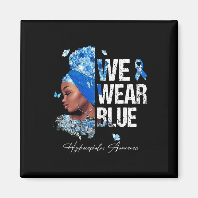 Imán Mujeres Negras Usamos Hidrófano Azul Conciencia (Frente)