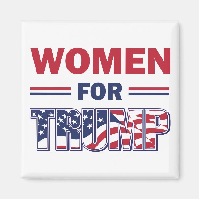 Imán Mujeres por Trump (Frente)