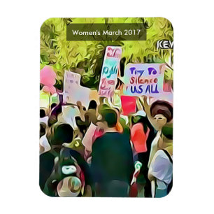 Imán Mujeres protesta anti del orden del día del