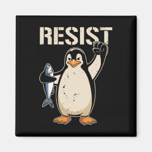 Imán Mujeres resistentes al activismo pingüino