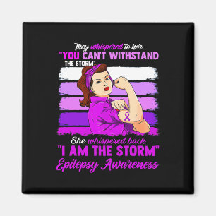 Imán Mujeres Soy La Tormenta Epilepsia Guerrera De Conc