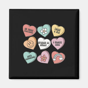 Imán Mujeres Terapia del Habla Retro Día de San Valentí