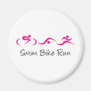 Imán Mujeres tri: Swim.Bike.Run