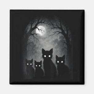 Imán Mujeres Y Gatitos Lindos Gatos Alt Gótico Nge Horr