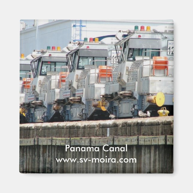 Imán "Mulas" eléctricas, Pedro Miguel Locks, Canal de P (Frente)
