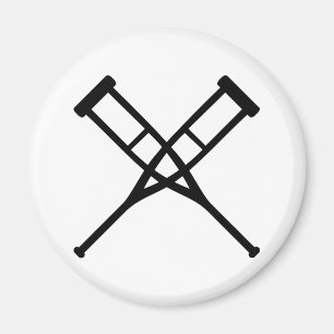 Imán muletas cruzadas