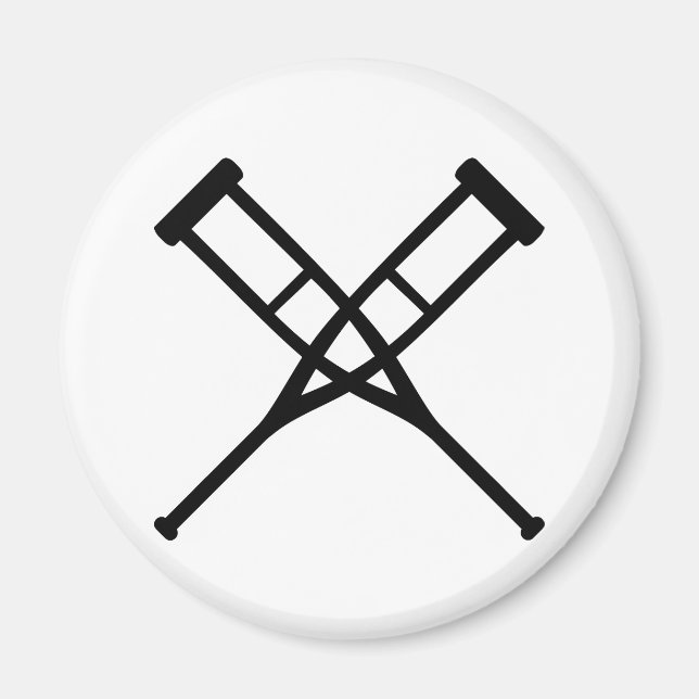 Imán muletas cruzadas (Frente)