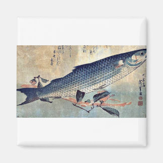 Imán Mullet a rayas Bora de Ando, Hiroshige Ukiyoe