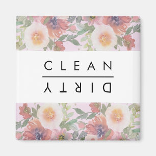 Imán Multicolor Boho Florals limpio/sucio