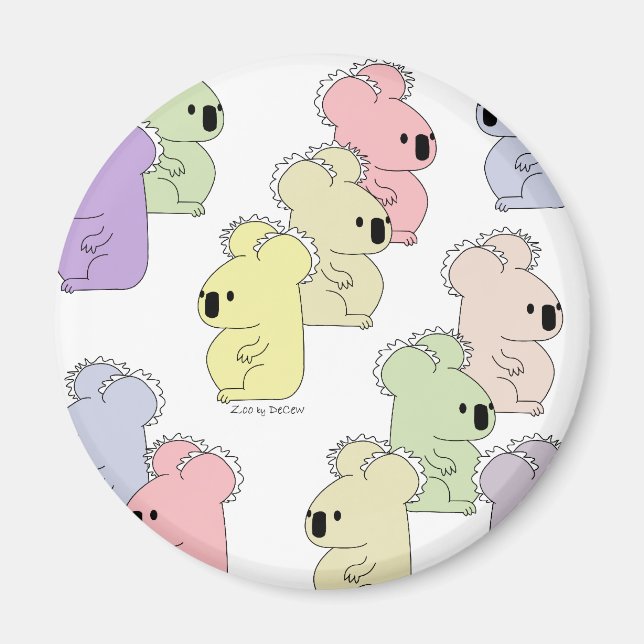 Imán multiimán de la multitud de koala (Frente)