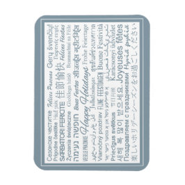 Imán multilingüe "Happy Holidays"