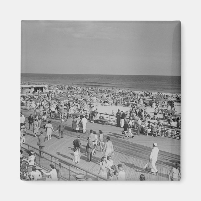 Imán Multitud en la playa (Frente)