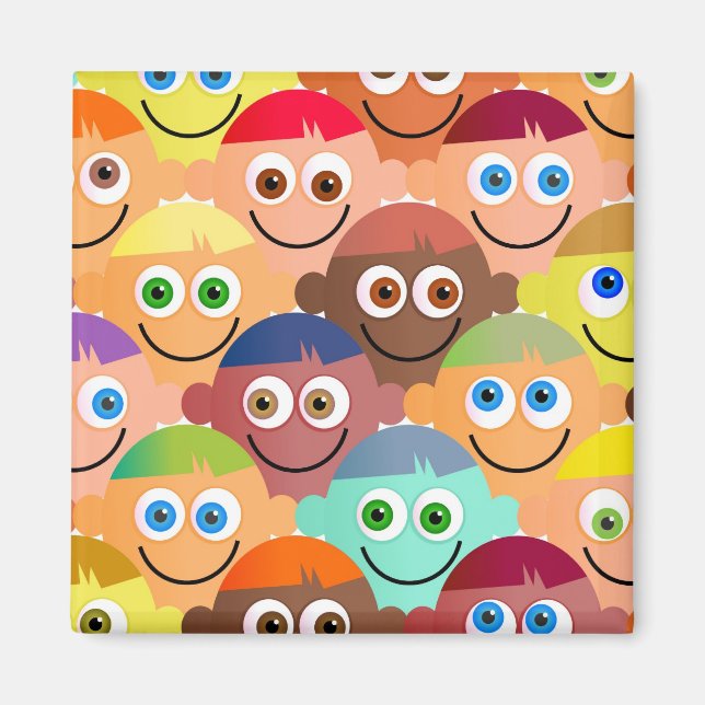 Imán Multitud feliz (Frente)