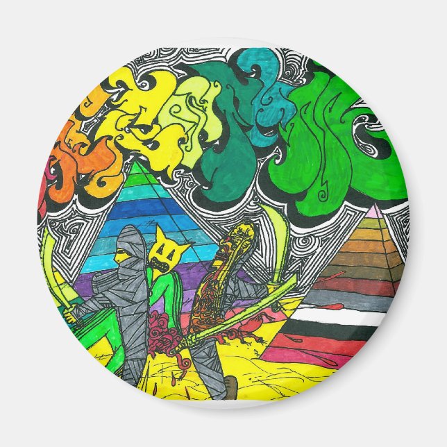 Imán Mummias de corte porcentual (Frente)