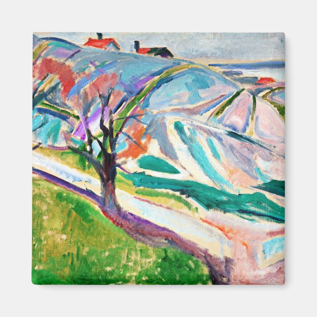 Imán Munch - Paisaje de Kragero (Frente)