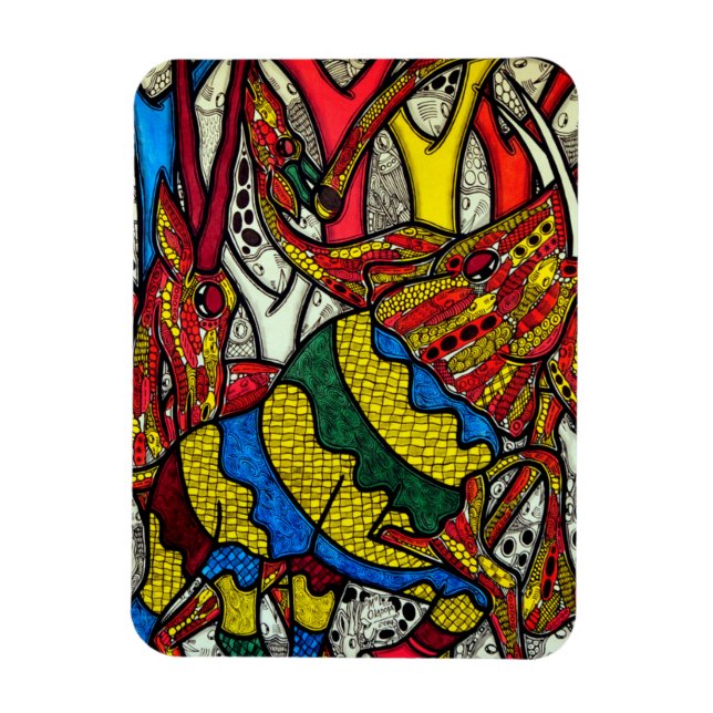 Imán Mundo del elefante (Vertical)