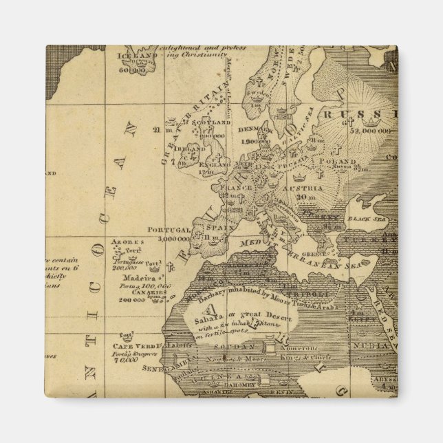 Imán Mundo habitado (Frente)