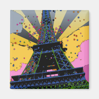 Imán Mundo psicodélico: Torre Eiffel, París Francia A1