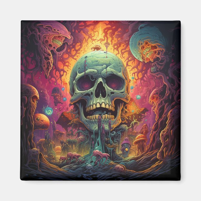 Imán Mundo surrealista (Frente)