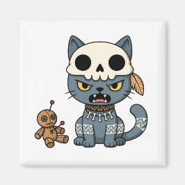 Imán Muñeca de Vudú de Gato Bruja