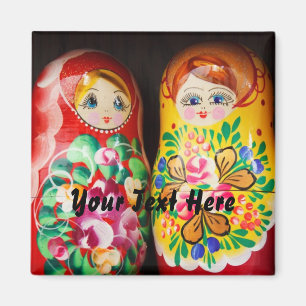 Imán Muñecas coloridas de Matryoshka