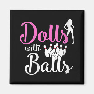 Imán Muñecas con bolas - Bowling Chicas Trip Team Bowle