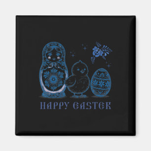 Imán Muñecas Matryoshka Huevos de Pascua Vestido Ruso M