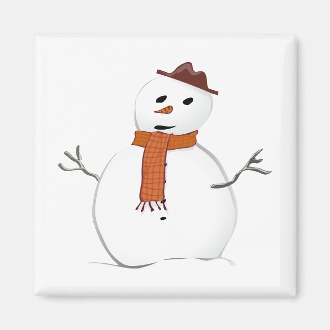 Imán Muñeco de nieve (Frente)