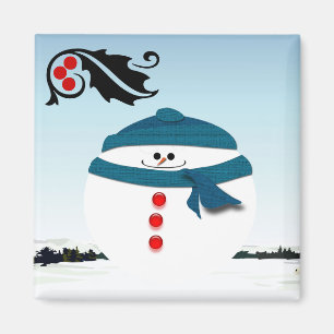 Imán Muñeco de nieve