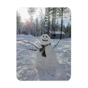 Imán Muñeco de nieve feliz fotografía original de invie