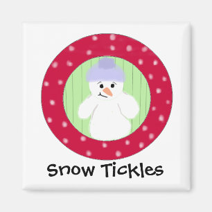 Imán Muñeco de nieve hace cosquillas