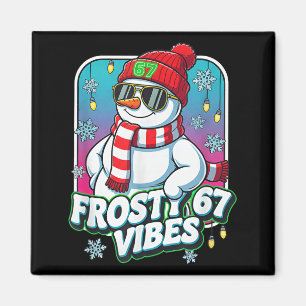 Imán Muñeco de nieve Navidad Vibraciones Heladas 67 