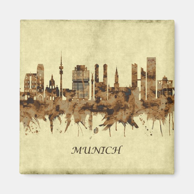 Imán Munich Alemania Cityscape (Frente)