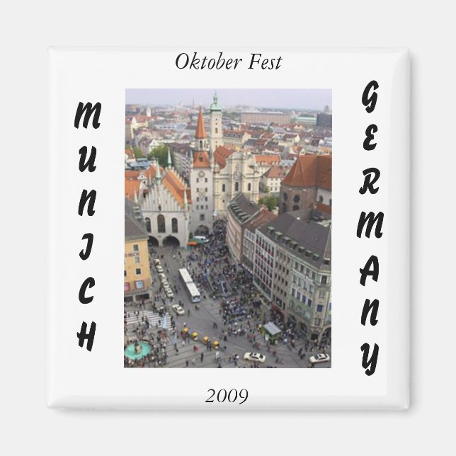 Imán Munich Alemania, Magnet (Frente)