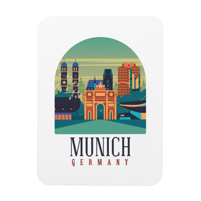Imán Múnich Alemania Magnet (Vertical)