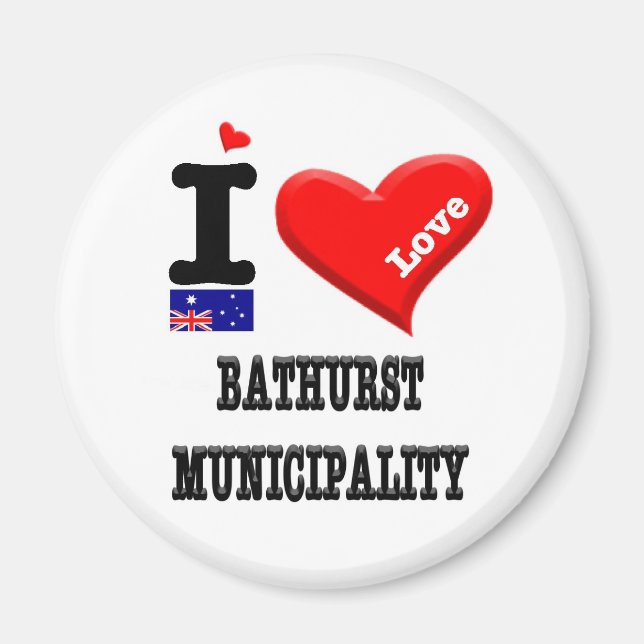 Imán MUNICIPIO DE BATHURST - Amo (Frente)