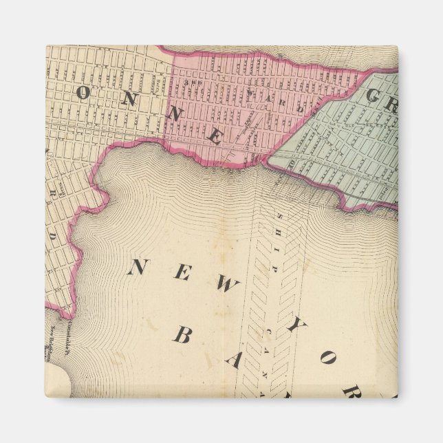 Imán Municipio de Bayonne Greenville (Frente)