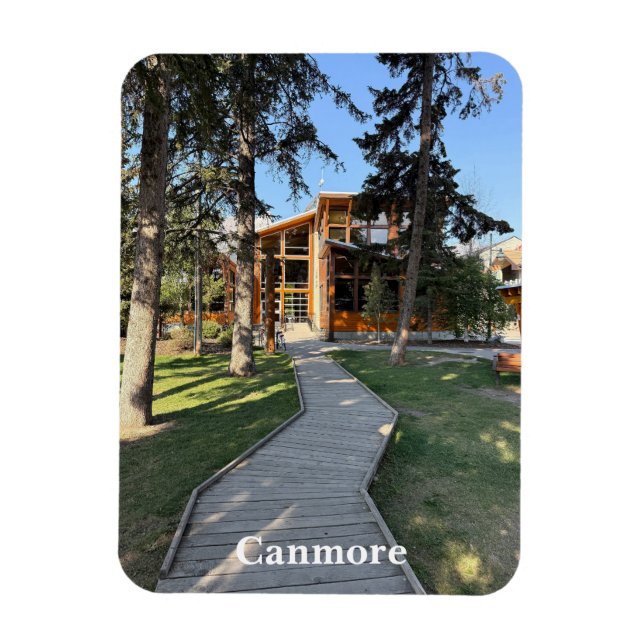 Imán Municipio de Canmore en Alberta Canadá (Vertical)