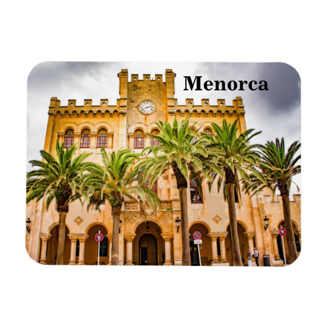 Imán Municipio de Ciutadella Travel Souvenir de Menorca (Horizontal)