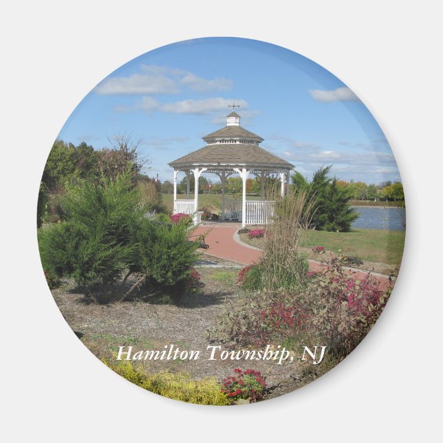 Imán Municipio de Hamilton, NJ (Frente)