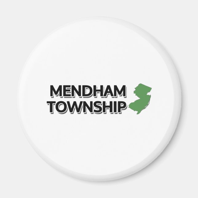Imán Municipio de Mendham, Nueva Jersey (Frente)