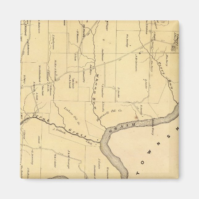 Imán Municipio de Scrub Grass (Frente)