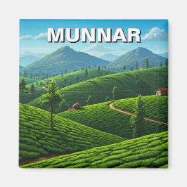 Imán Munnar Kerala India Plantación de té
