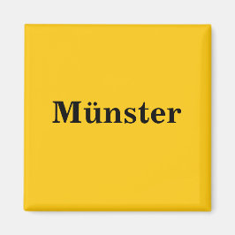 Imán Münster Magnet Schild Gold Gleb