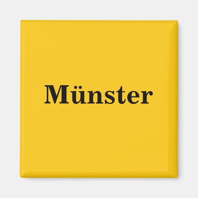 Imán Münster Magnet Schild Gold Gleb (Frente)