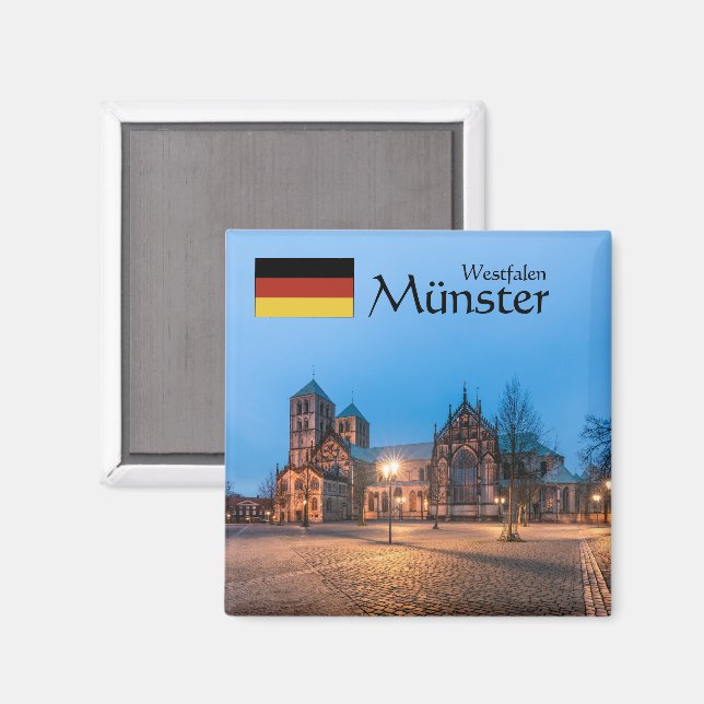 Imán Münster Souvenir (Anverso/Reverso)