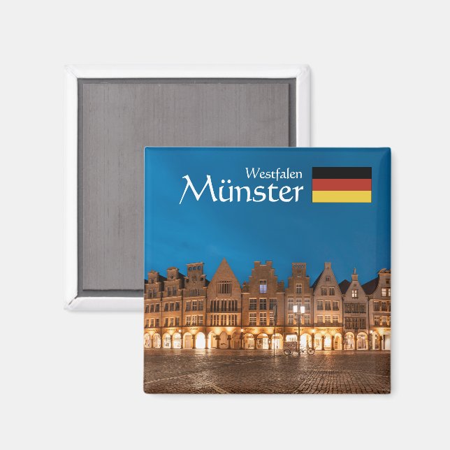 Imán Münster Souvenir (Anverso/Reverso)