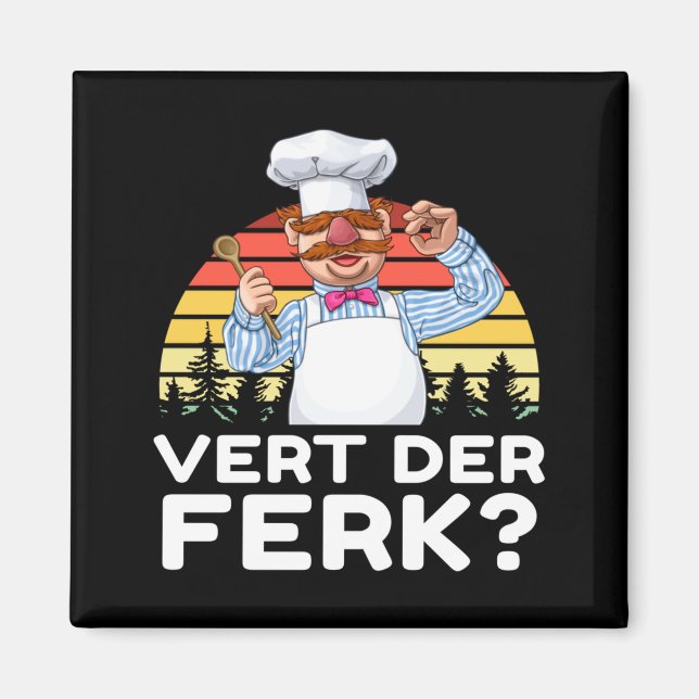 Imán Muppet Show Swedish Chef Expletive New Funny Stic  (Frente)